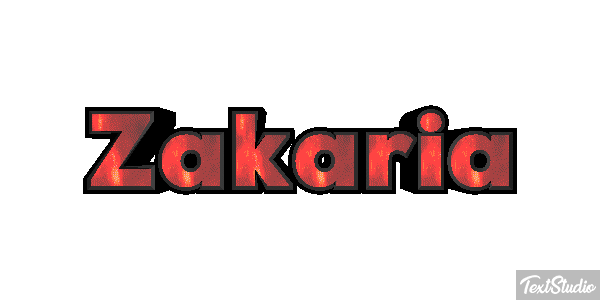 Zakaria Text effect