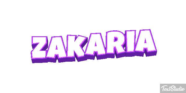 Zakaria Text effect