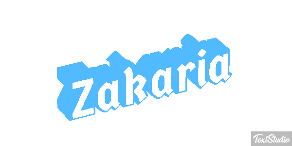 Zakaria Text effect