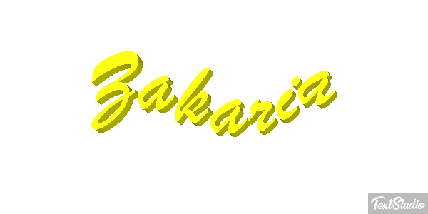 Zakaria Text effect