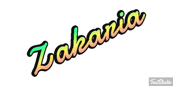 Zakaria Text effect