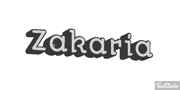 Zakaria Text effect