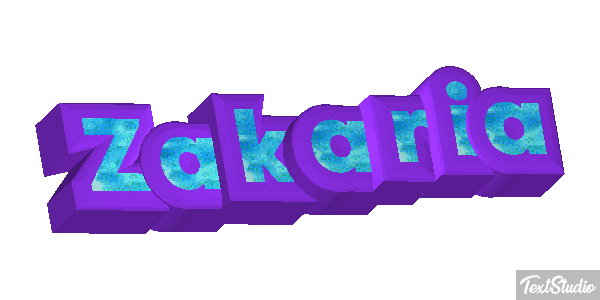 Zakaria Text effect