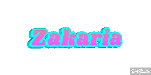 Zakaria Text effect