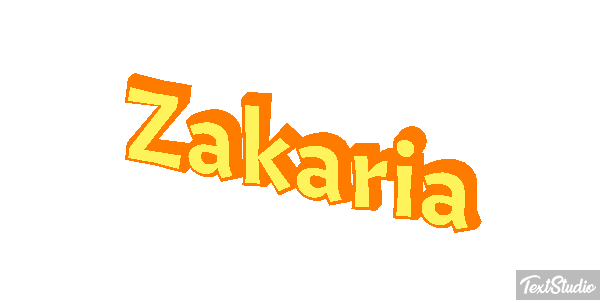 Zakaria Text effect