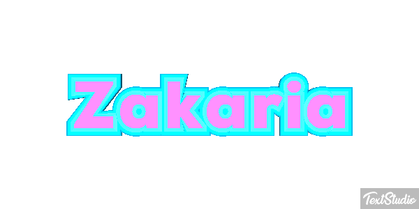 Zakaria Text effect