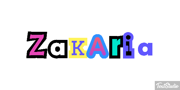 Zakaria Text effect