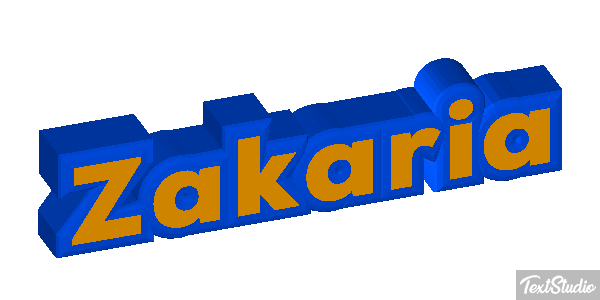 Zakaria Text effect