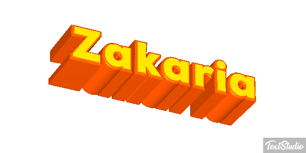 Zakaria Text effect