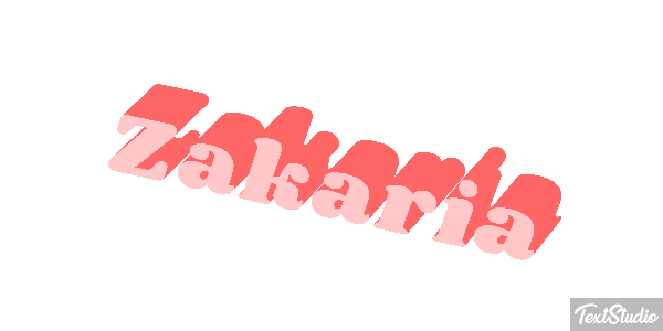 Zakaria Text effect