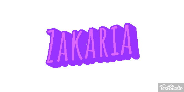 Zakaria Text effect