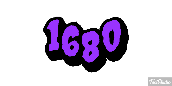 1680 Text effect