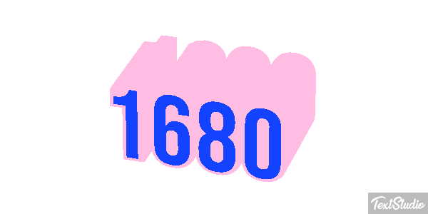 1680 Text effect