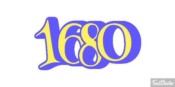 1680 Text effect