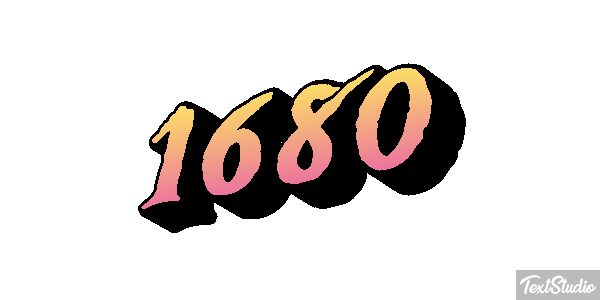 1680 Text effect