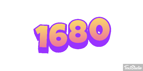 1680 Text effect