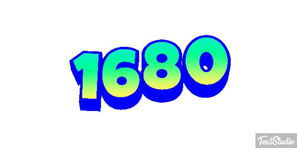 1680 Text effect