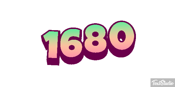 1680 Text effect