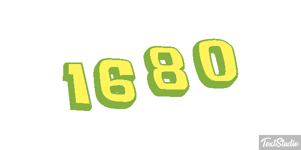 1680 Text effect