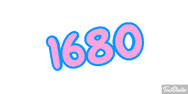 1680 Text effect