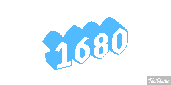 1680 Text effect