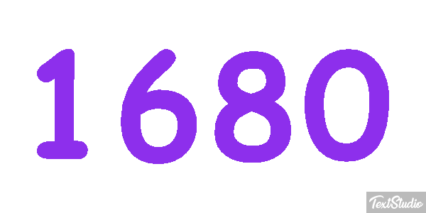 1680 Text effect