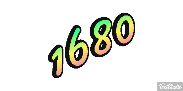 1680 Text effect
