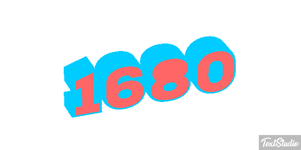 1680 Text effect