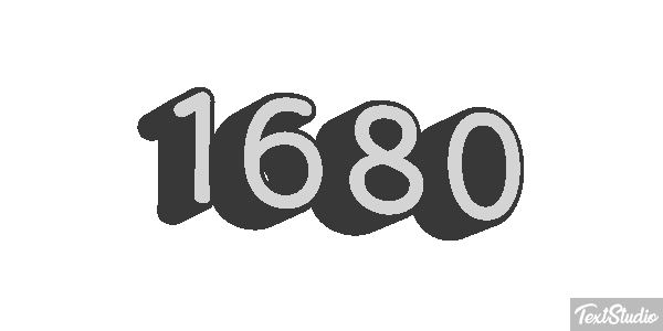 1680 Text effect