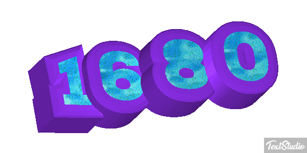 1680 Text effect