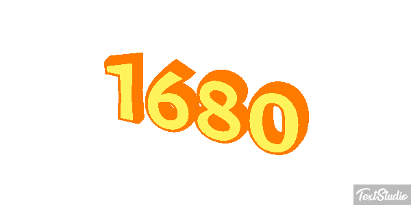 1680 Text effect