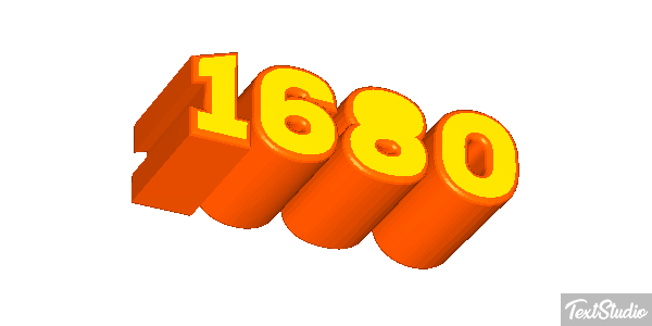 1680 Text effect