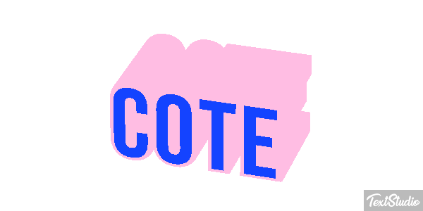 Côté Text effect