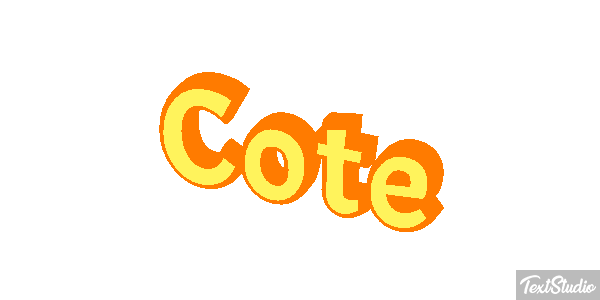Côté Text effect