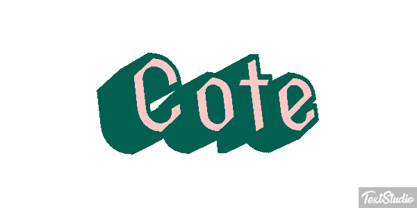Côté Text effect