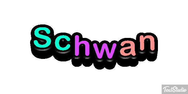 Schwan Texteffekt