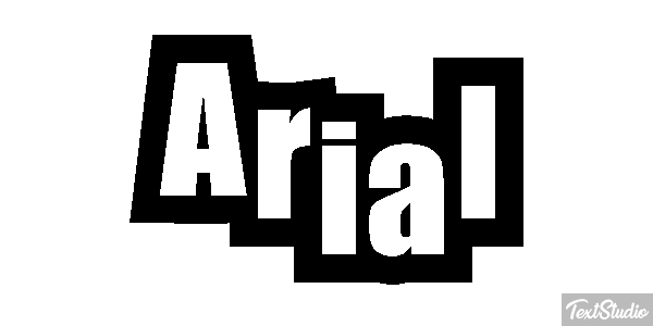 Arial Efekt tekstowy