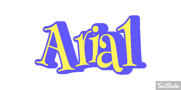 Arial Efekt tekstowy
