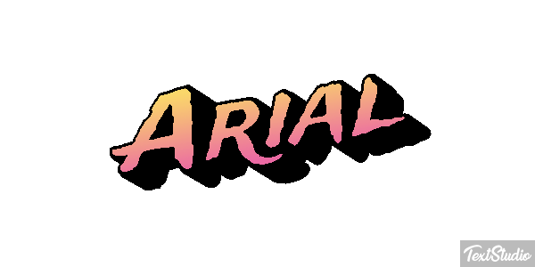 Arial Efekt tekstowy