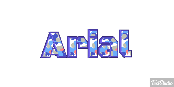Arial Efekt tekstowy