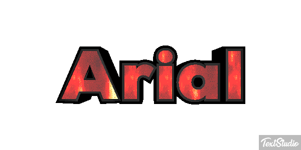Arial Efekt tekstowy