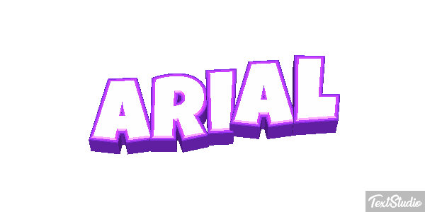 Arial Efekt tekstowy