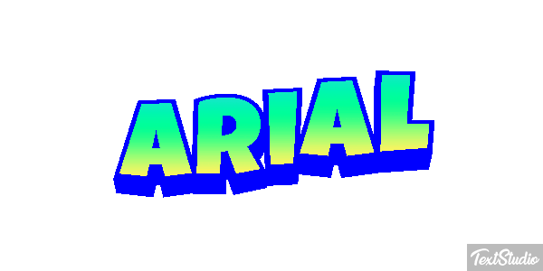 Arial Efekt tekstowy