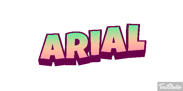 Arial Efekt tekstowy