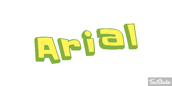 Arial Efekt tekstowy