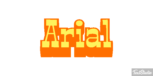 Arial Efekt tekstowy
