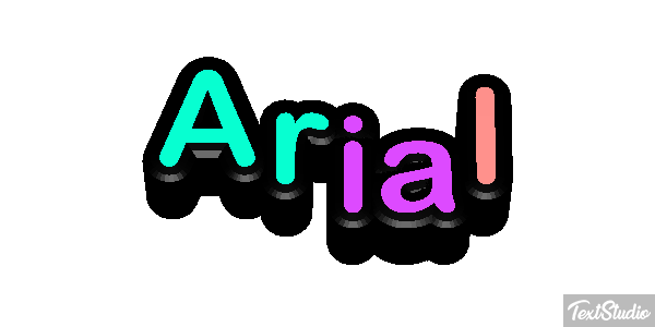 Arial Efekt tekstowy