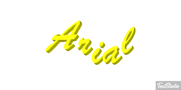 Arial Efekt tekstowy
