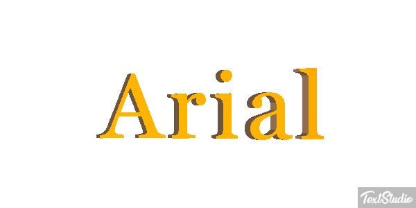 Arial Efekt tekstowy