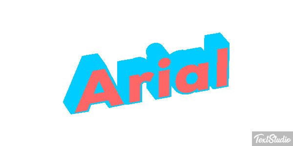 Arial Efekt tekstowy